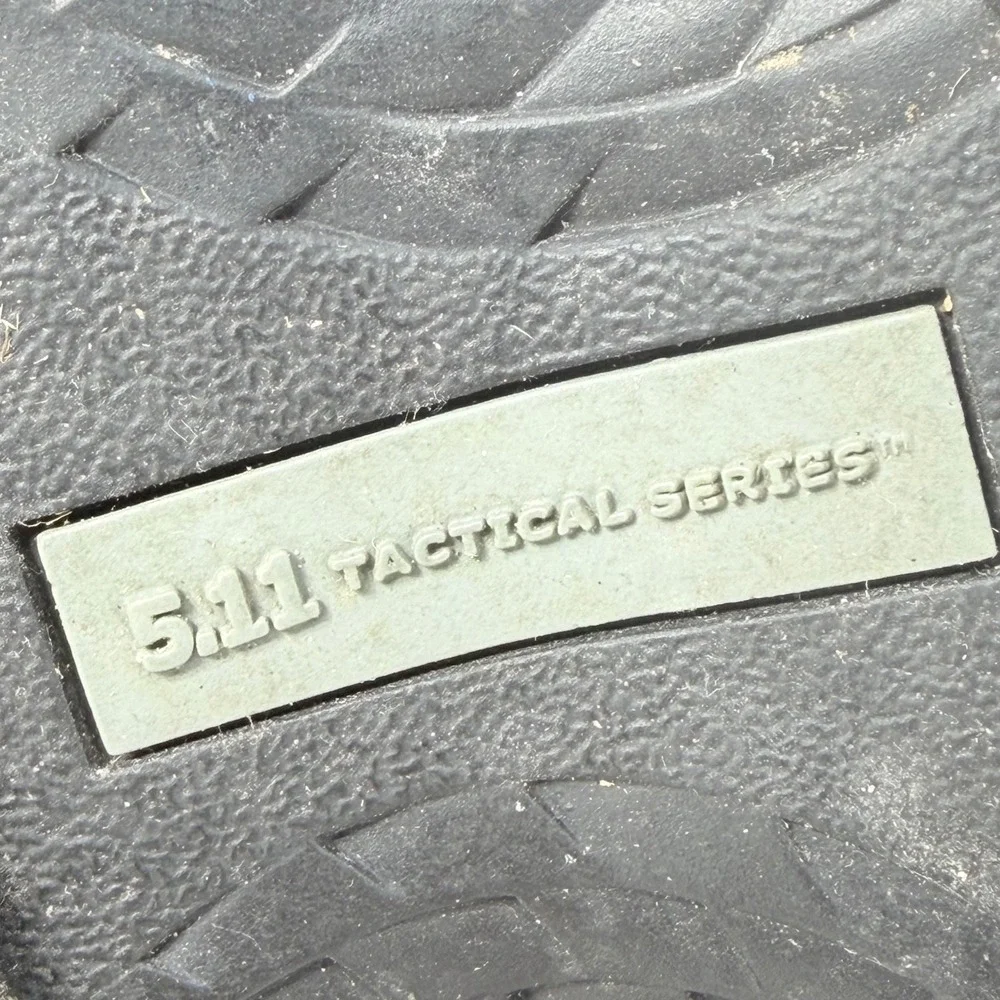 5.11 Tactical Series ATAC 8 Inch Side Zip Boots Mens 9.5 Black Leather 12001